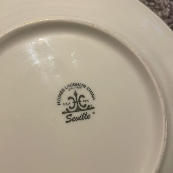 Set of 2 MELODY SEVILLE Salad Plate by Homer Laughlin Retired Vintage 1989 - Picture 5 of 8